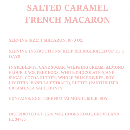 Salted Caramel French Macaron