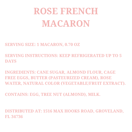 Rose French Macaron- Limited Time Only!