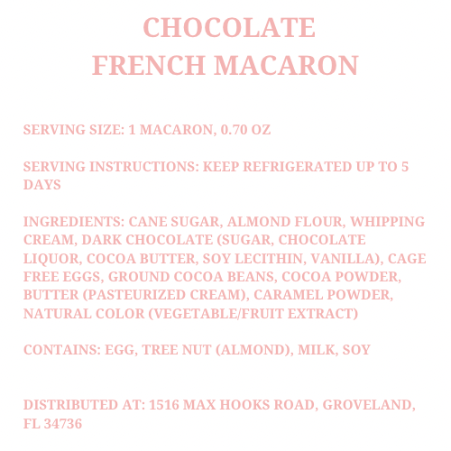 Chocolate French Macaron