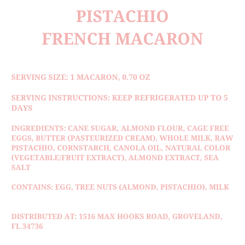 Pistachio French Macaron