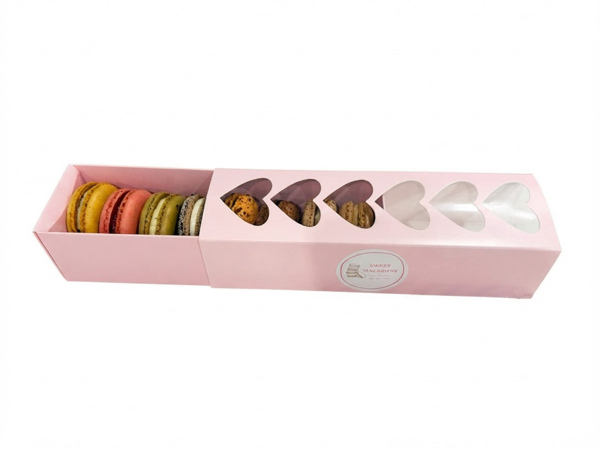 8 Ct Macaron Heart Box