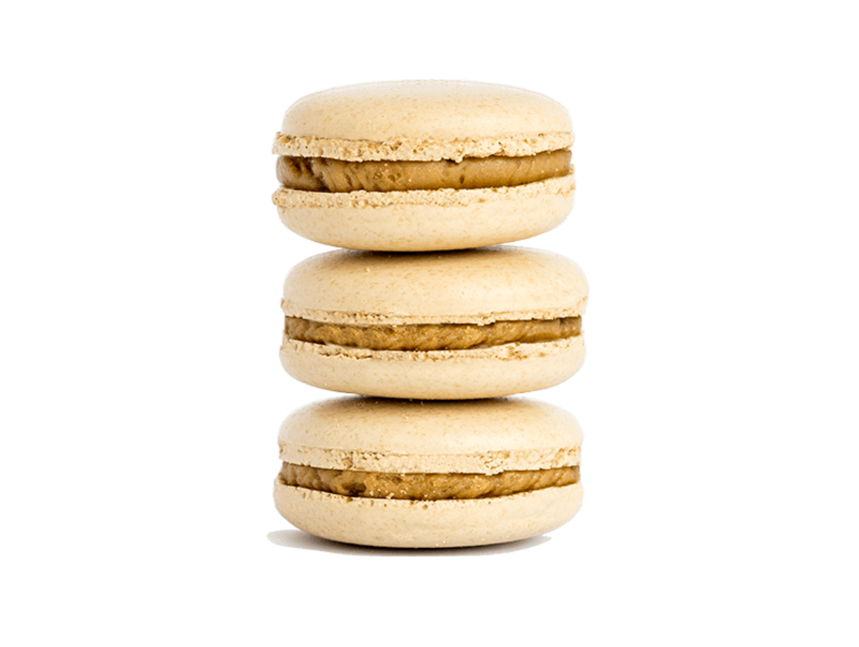 Coffee French Macaron - 7ct