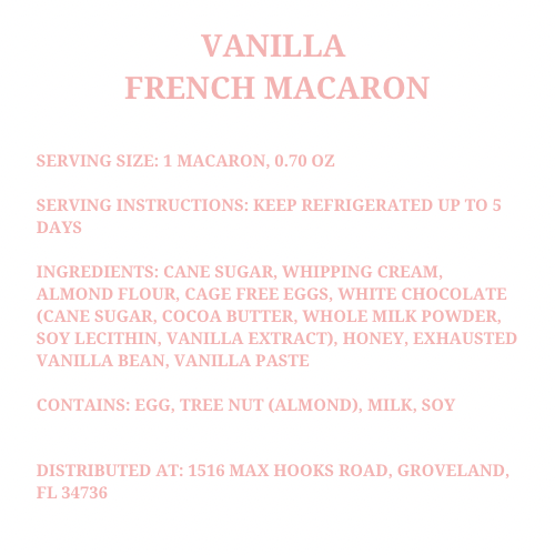 Vanilla French Macaron