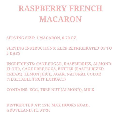 Raspberry French Macaron