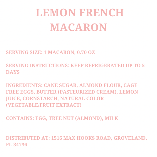Lemon French Macaron